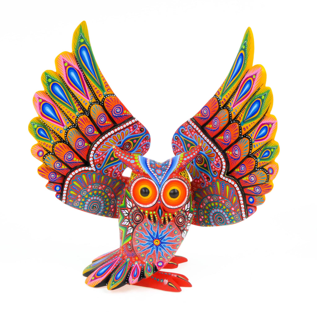 Elegant Owl - Oaxacan Alebrije Wood Carving – VivaMexico.com