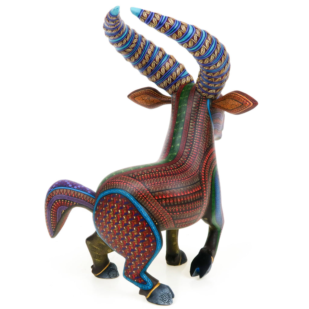 Elegant Ram - Oaxacan Alebrije Wood Carving – VivaMexico.com - Mexican Art