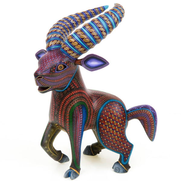 Elegant Ram - Oaxacan Alebrije Wood Carving – VivaMexico.com - Mexican Art