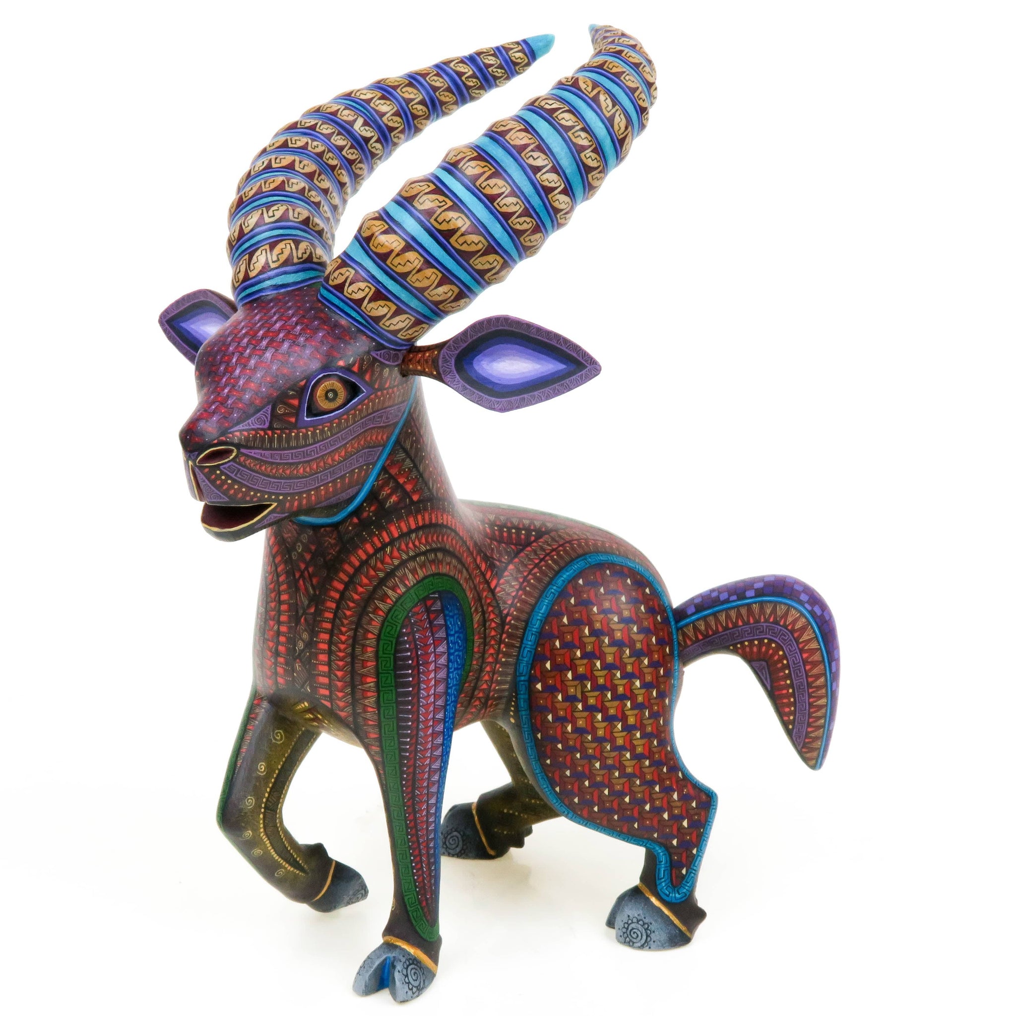 Elegant Ram - Oaxacan Alebrije Wood Carving – VivaMexico.com - Mexican Art