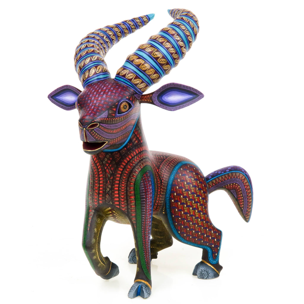 Elegant Ram - Oaxacan Alebrije Wood Carving – VivaMexico.com - Mexican Art