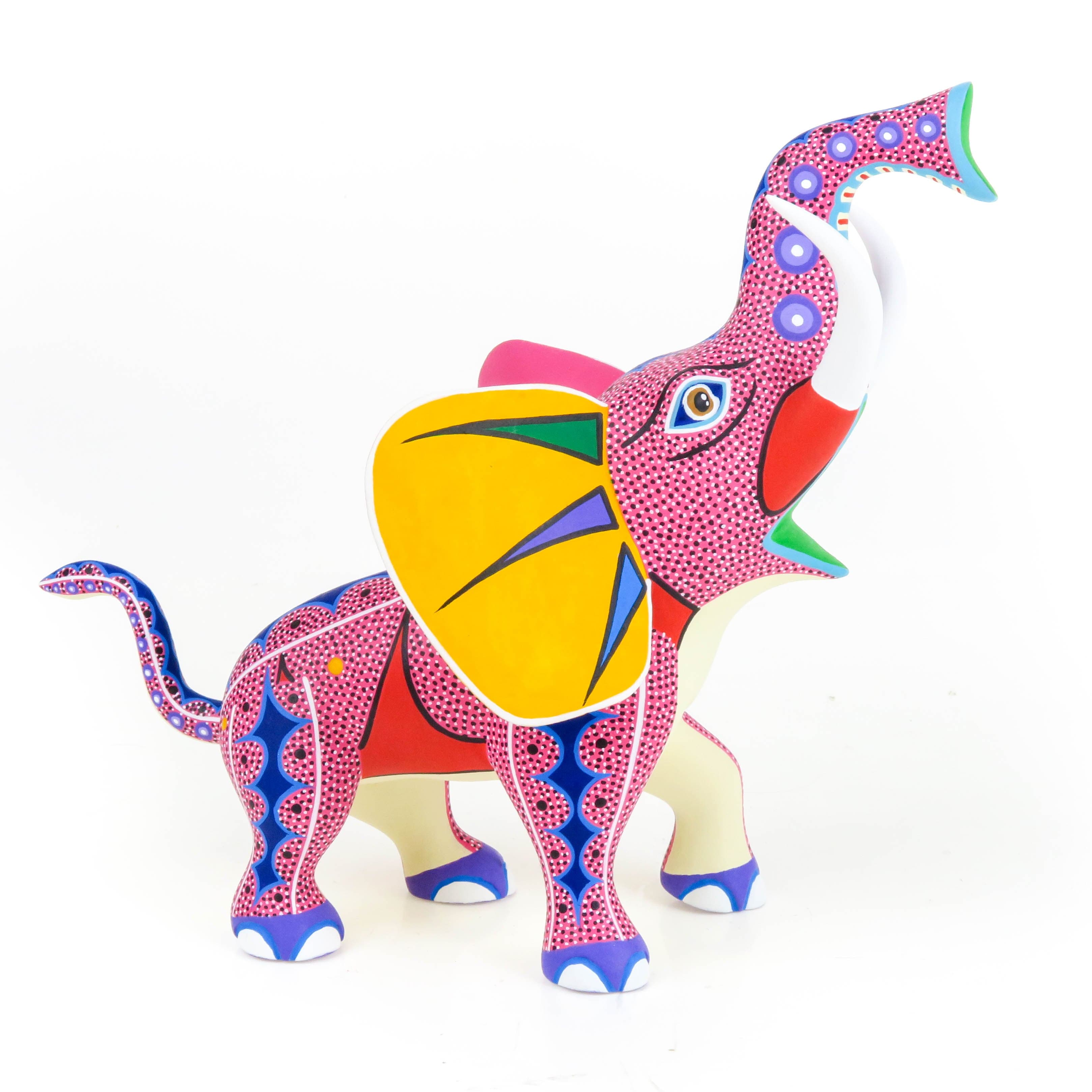 Elephant - Oaxacan Alebrije Wood Carving – VivaMexico.com