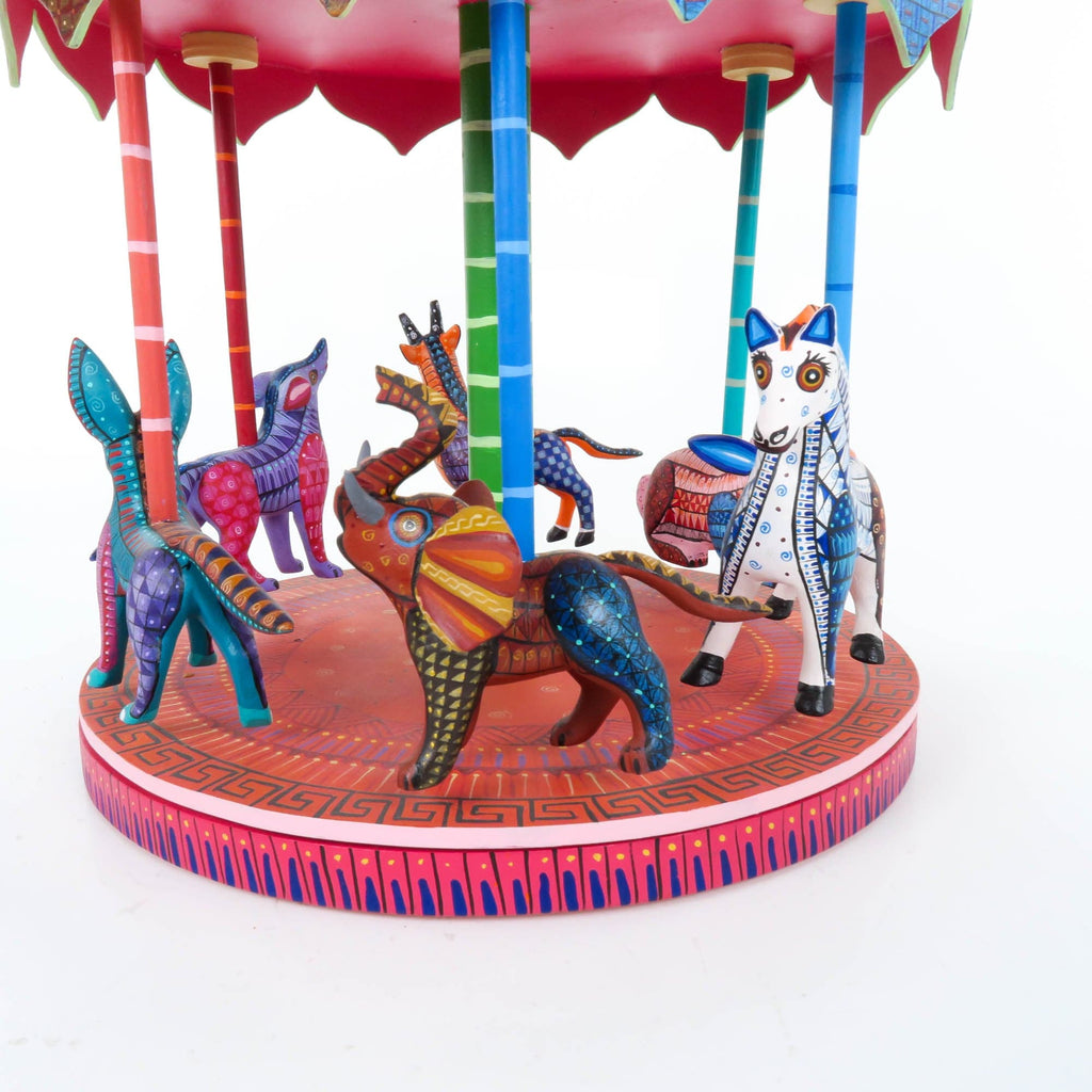 Exceptional Animal Carousel - Oaxacan Alebrije Wood Carving