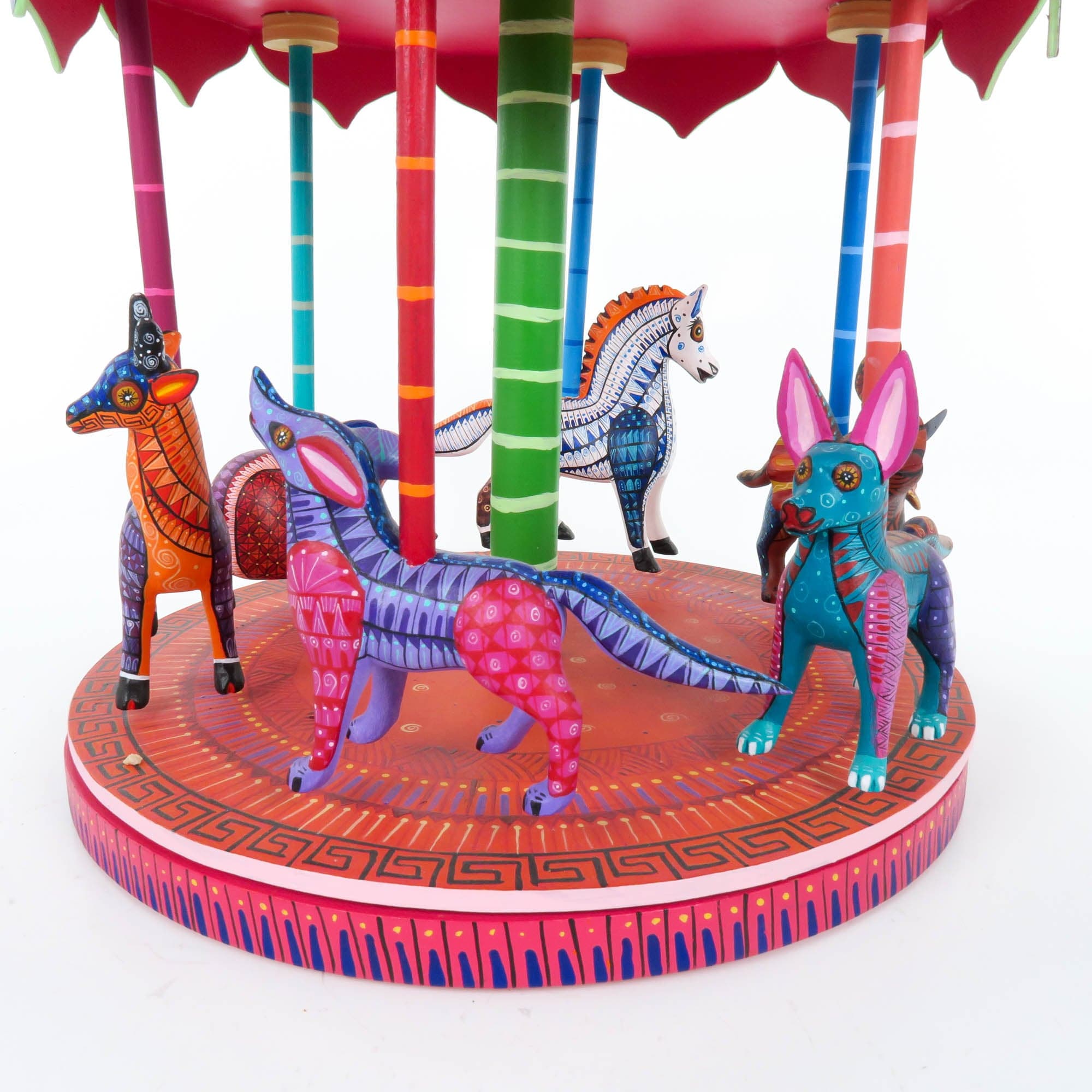 Exceptional Animal Carousel - Oaxacan Alebrije Wood Carving ...