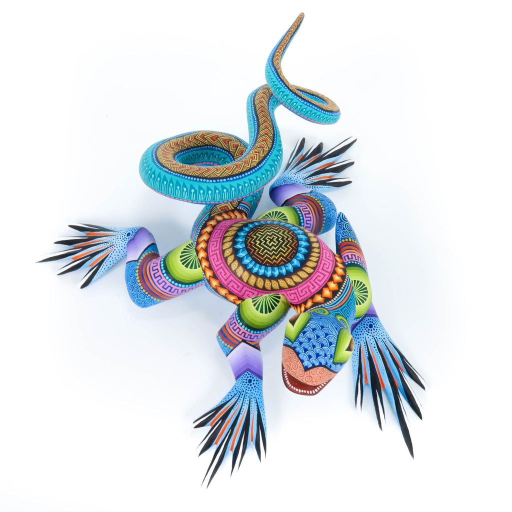 Exceptional Large Iguana - Oaxacan Alebrije Wood Carving