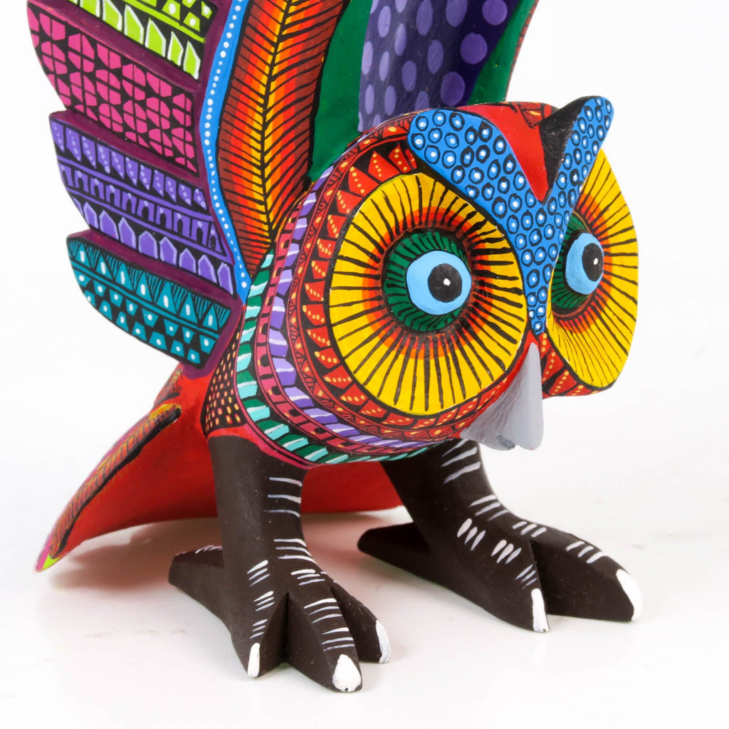 Exceptional Owl - Oaxacan Alebrije Wood Carving – VivaMexico.com