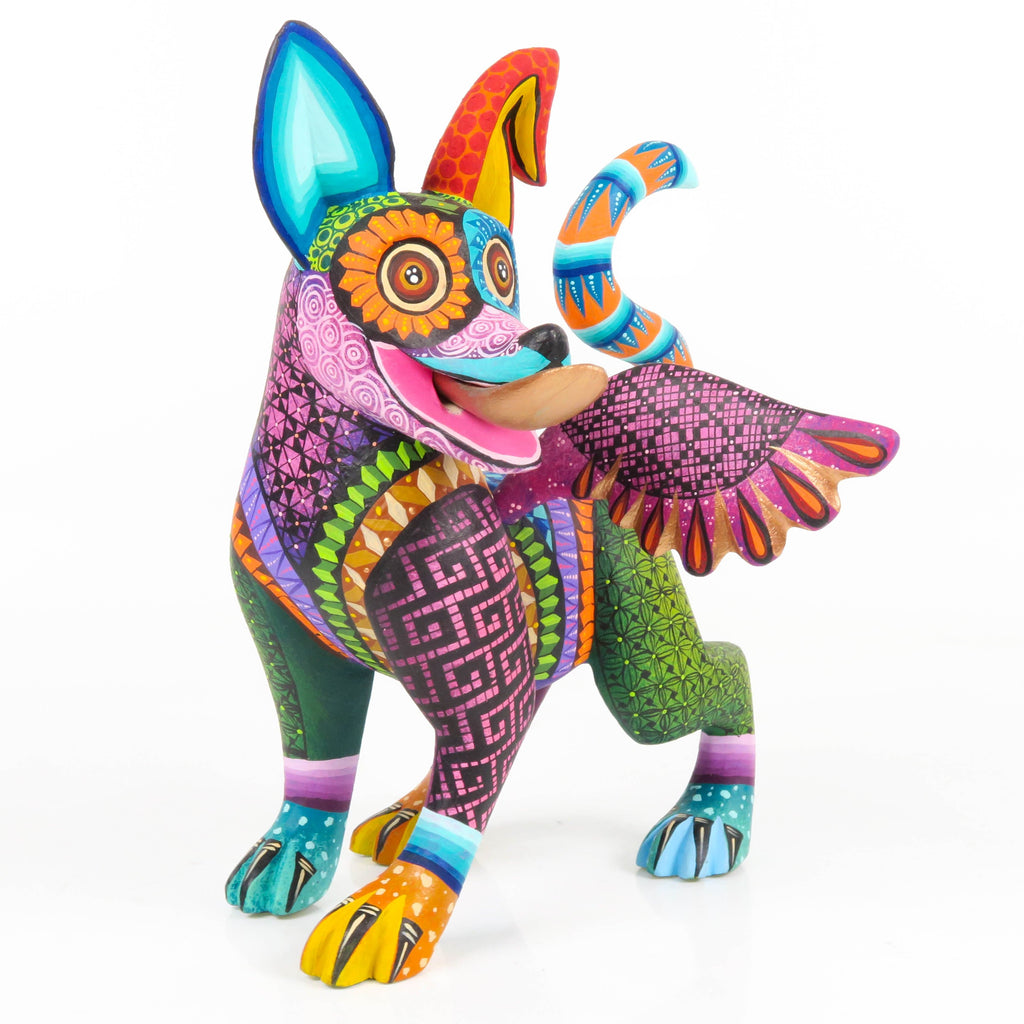 【激レア】oaxaca wood carving Mexico製 Exquisite Winged Dog - Oaxacan Alebrije Wood Carving – VivaMexico
