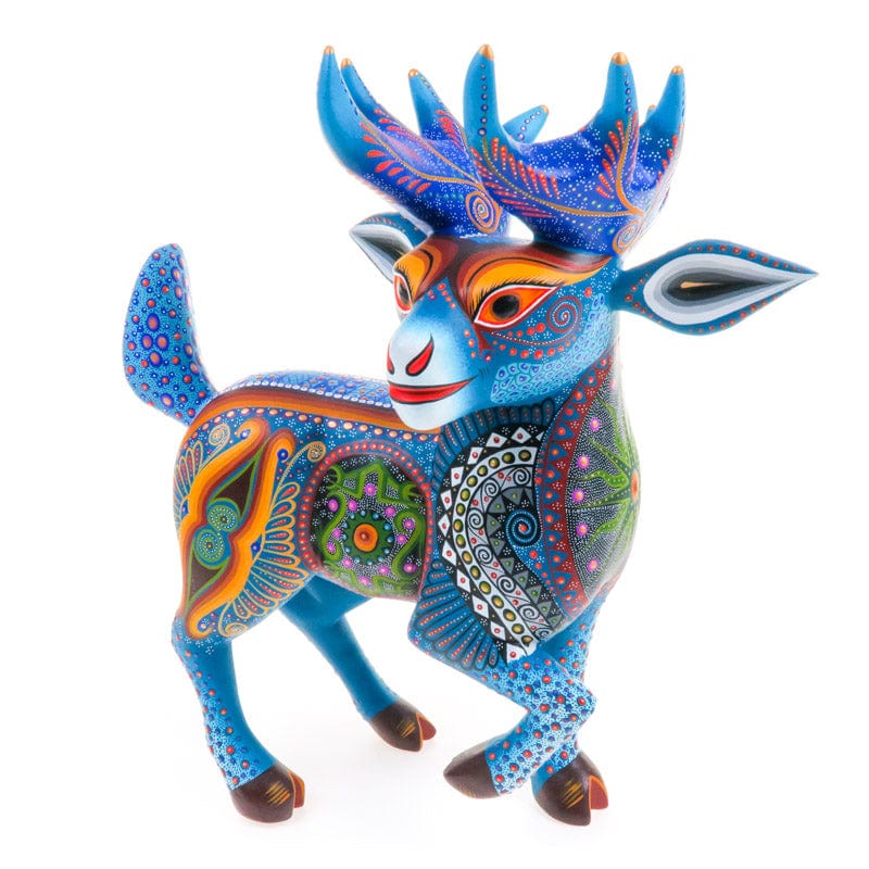 Fabulous Deer - Oaxacan Alebrije Wood Carving – VivaMexico.com
