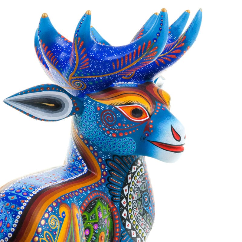 Fabulous Deer - Oaxacan Alebrije Wood Carving – VivaMexico.com