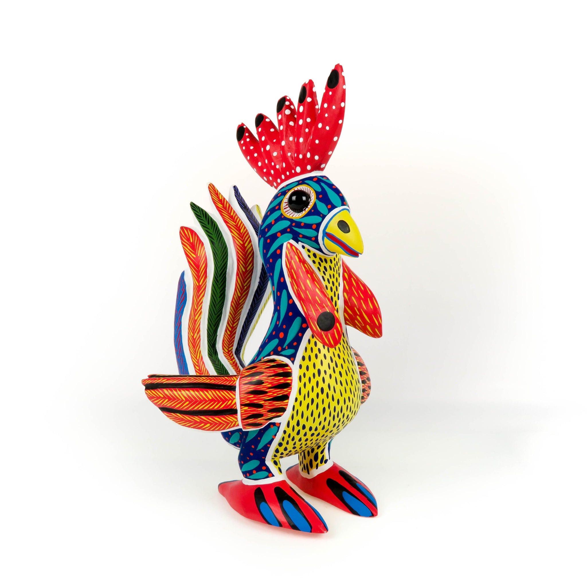 Fabulous Rooster - Oaxacan Alebrije Wood Carving – VivaMexico.com ...