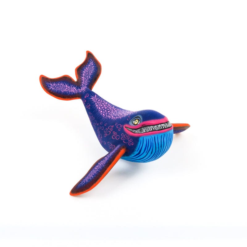 Fabulous Whale - Oaxacan Alebrije Wood Carving www.VivaMexico.com