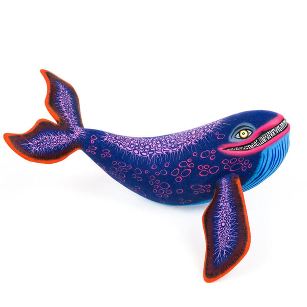 Fabulous Whale - Oaxacan Alebrije Wood Carving www.VivaMexico.com