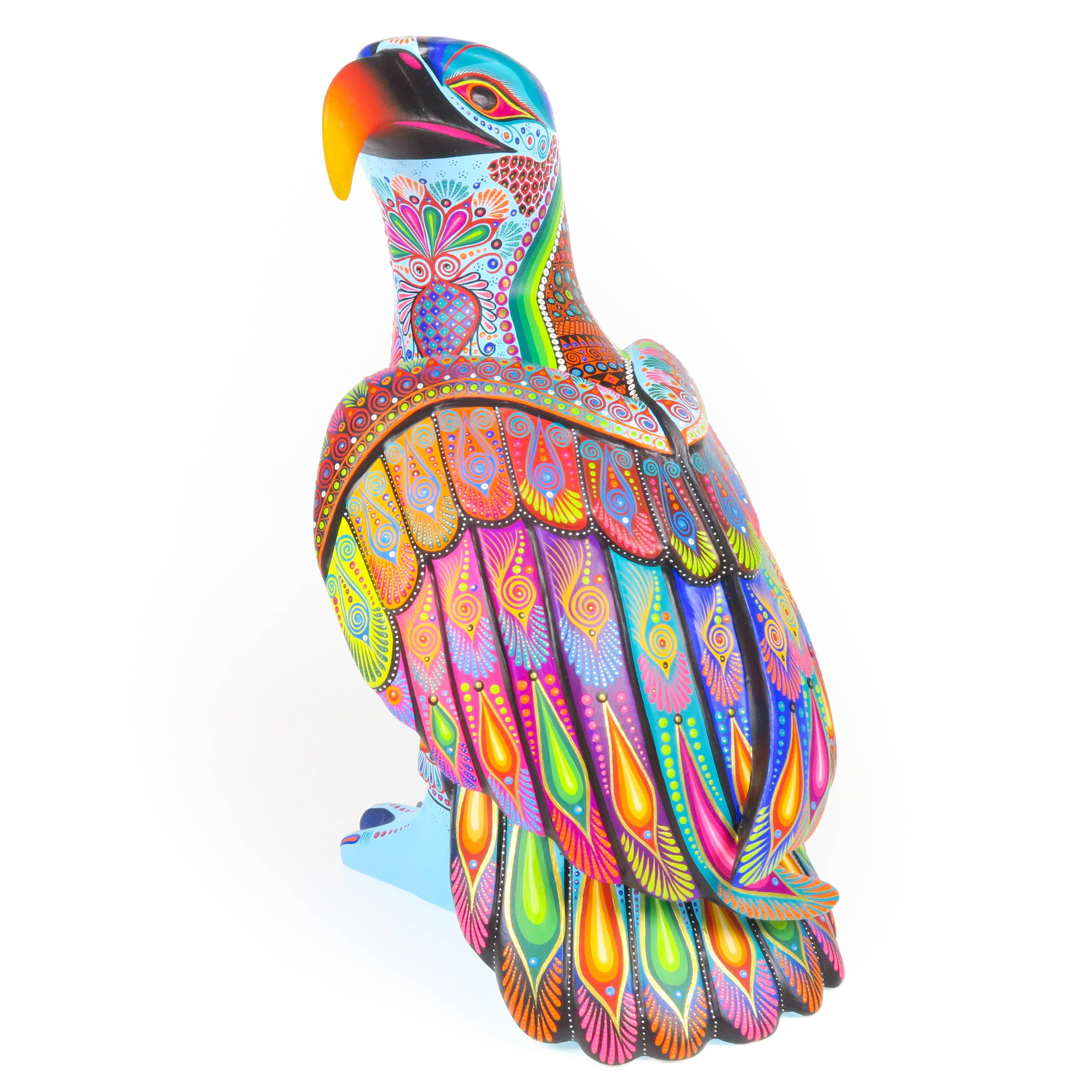 Falcon - Oaxacan Alebrije Wood Carving – VivaMexico.com - Mexican Art