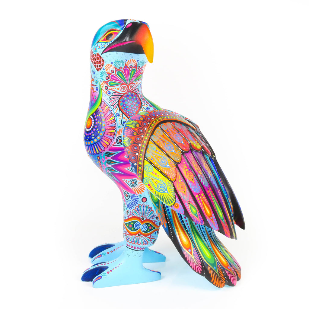 Falcon - Oaxacan Alebrije Wood Carving – VivaMexico.com - Mexican Art