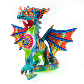 Dragon Oaxacan Alebrije Wood Carvings For Sale. Fine Mexican Folk