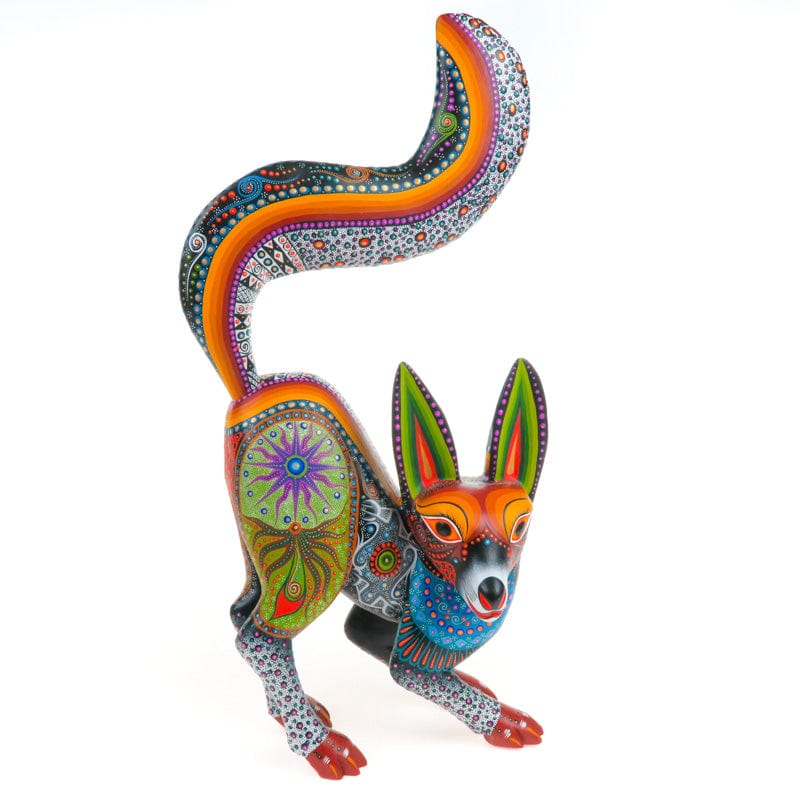 工芸品 Alfredo Barbine Fantastic Fox - Oaxacan Alebrije Wood Carving – VivaMexico.com