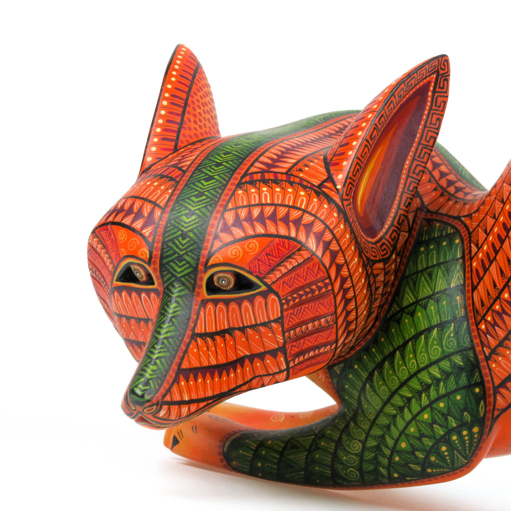 Fantastic Fox - Oaxacan Alebrije Wood Carving - Nestor Melchor