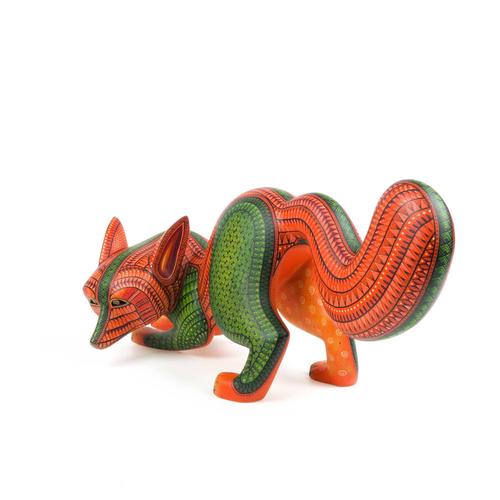 Fantastic Fox - Oaxacan Alebrije Wood Carving - Nestor Melchor