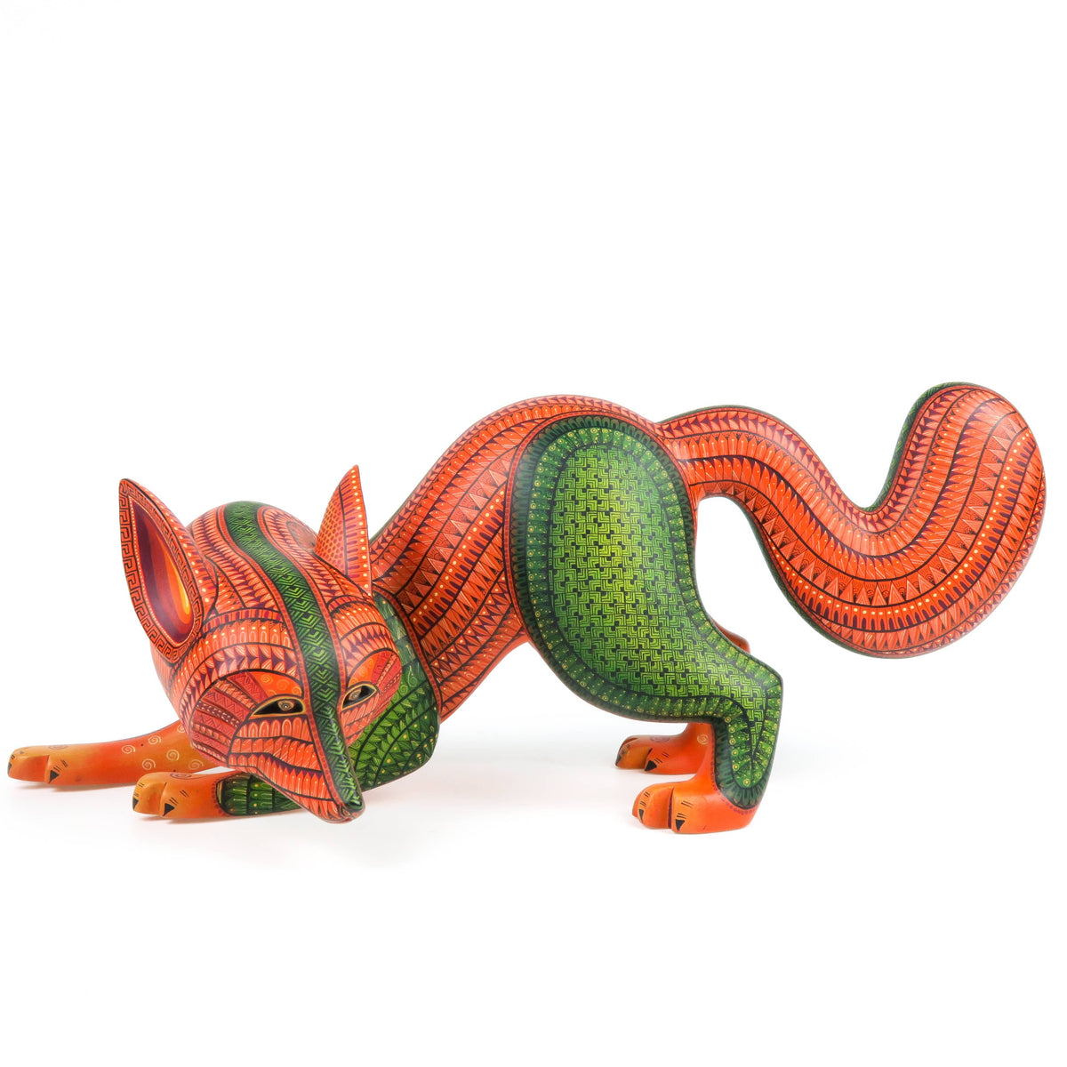 Fantastic Fox - Oaxacan Alebrije Wood Carving - Nestor Melchor