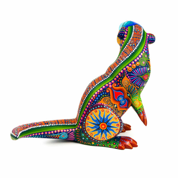 Blue Otter - Oaxacan Alebrije Wood Carving www.VivaMexico.com