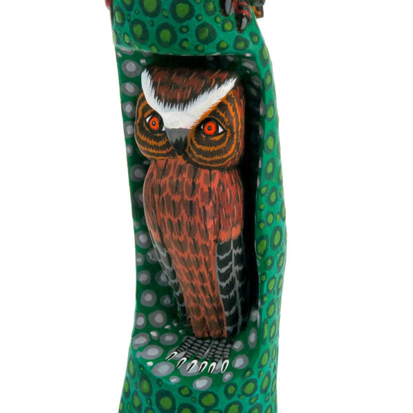 Fantastic Owls - Oaxacan Alebrije Wood Carving - Eleazar Morales www.VivaMexico.com