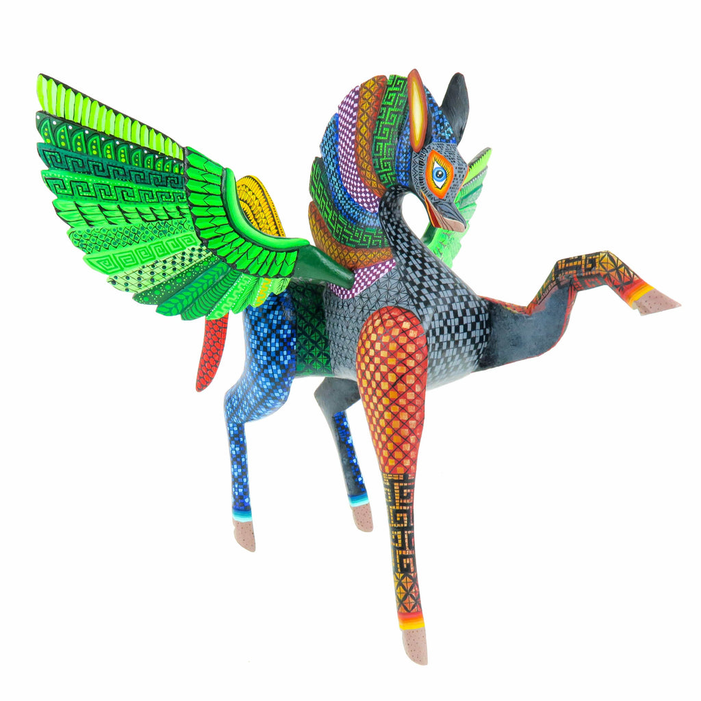 Fantastic Pegasus - Oaxacan Alebrije Wood Carving – VivaMexico.com