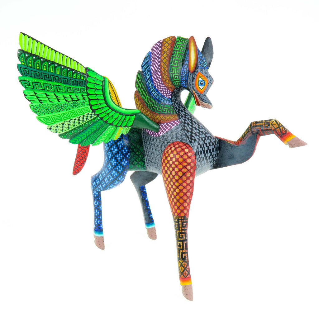 Fantastic Pegasus - Oaxacan Alebrije Wood Carving – VivaMexico.com