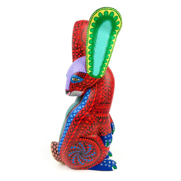 Fantastic Red Rabbit - Oaxacan Alebrije Wood Carving www.VivaMexico.com