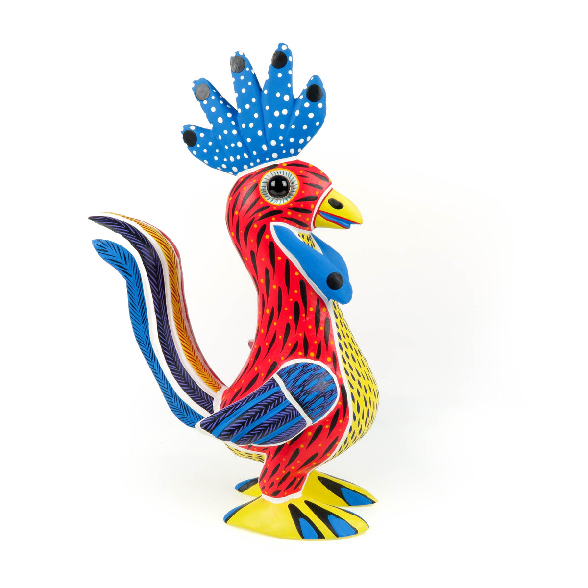 Fantastic Rooster - Oaxacan Alebrije Wood Carving – VivaMexico.com ...