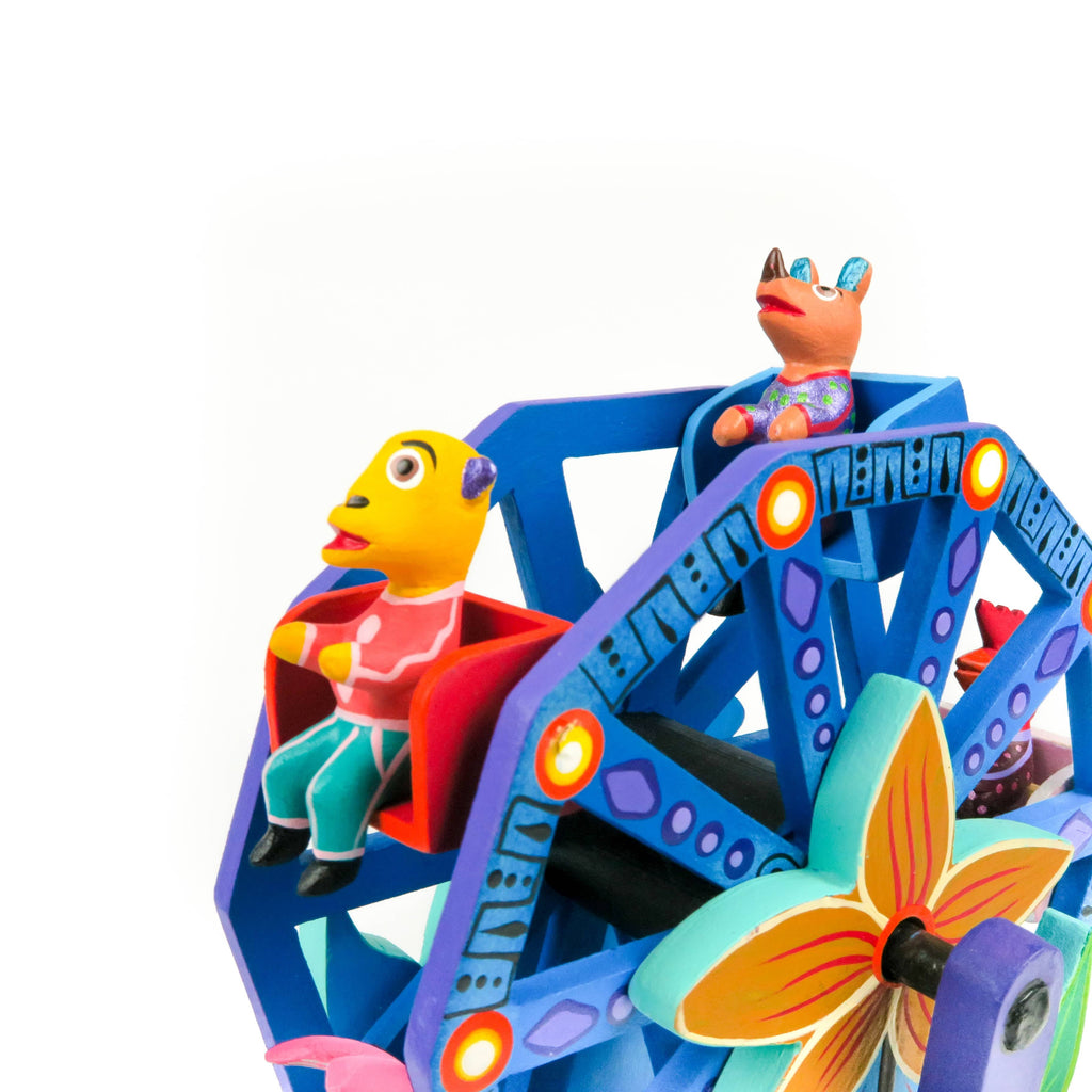 Ferris Wheel - Oaxacan Alebrije Wood Carving