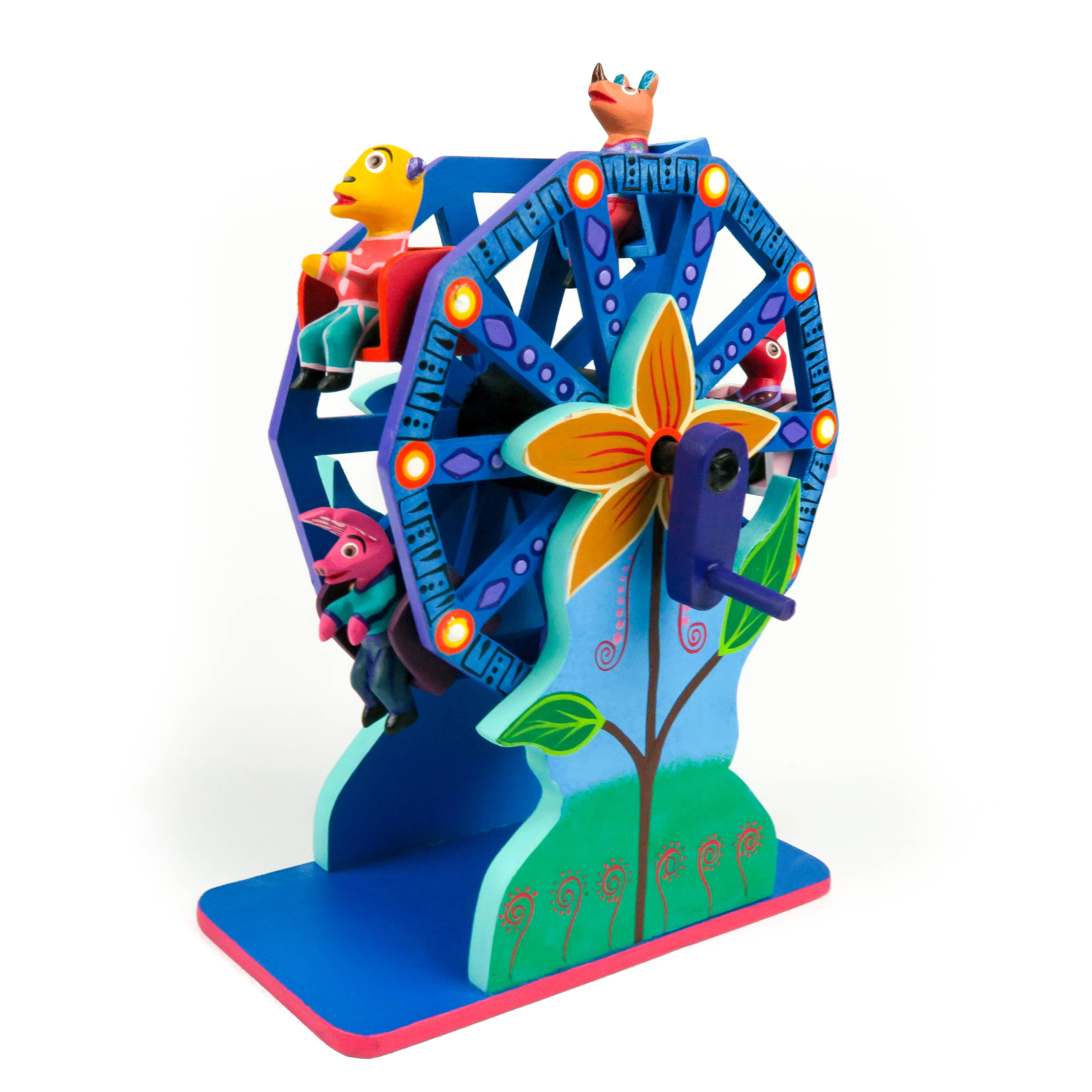 Ferris Wheel - Oaxacan Alebrije Wood Carving