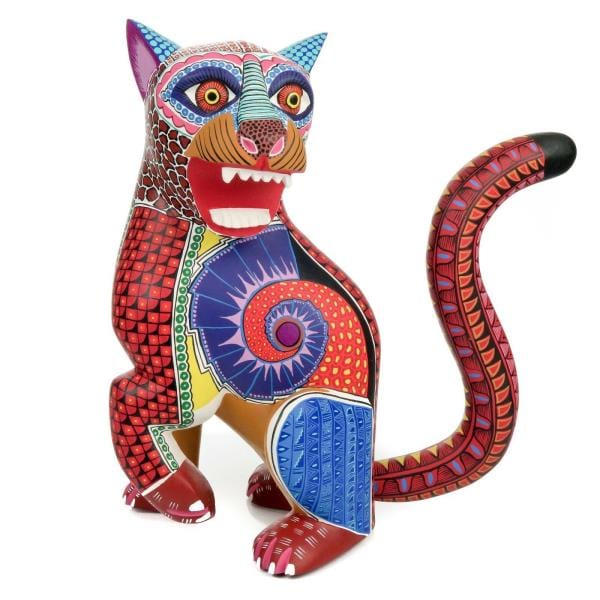 Fierce Jaguar - Oaxacan Alebrije Wood Carving – VivaMexico.com