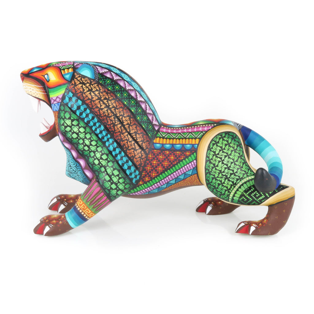 Fierce Lion - Oaxacan Alebrije Wood Carving – VivaMexico.com
