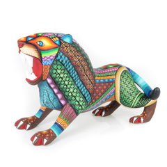 Fierce Lion - Oaxacan Alebrije Wood Carving – VivaMexico.com