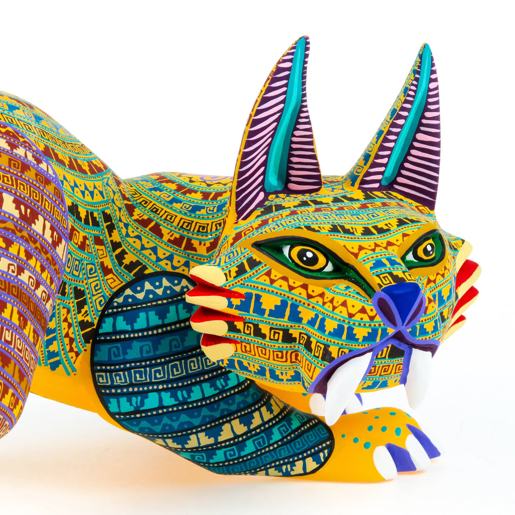 Fierce Lynx - Oaxacan Alebrije Wood Carving – VivaMexico.com