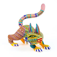 Fierce Lynx - Oaxacan Alebrije Wood Carving – VivaMexico.com