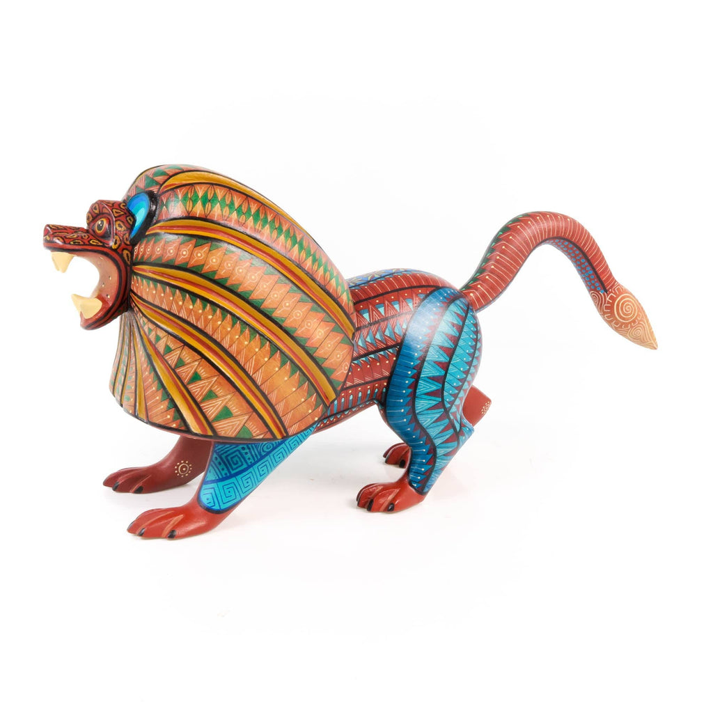 Fine Lion - Oaxacan Alebrije Wood Carving – VivaMexico.com