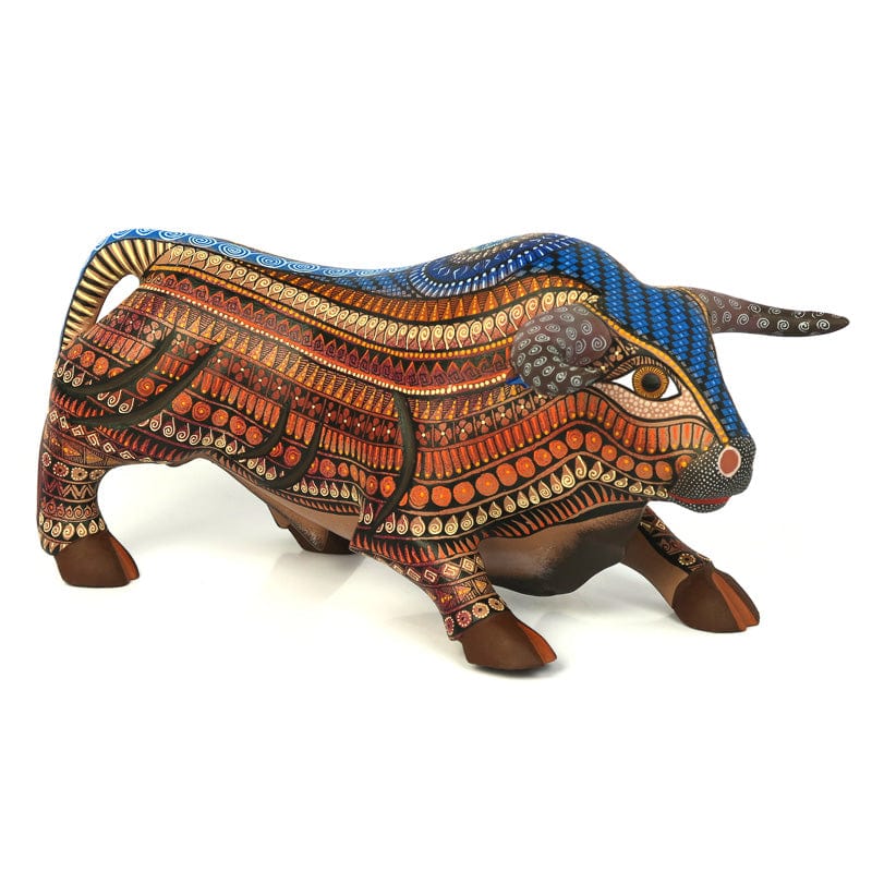 Fine Bull - Oaxacan Alebrije Wood Carving www.VivaMexico.com