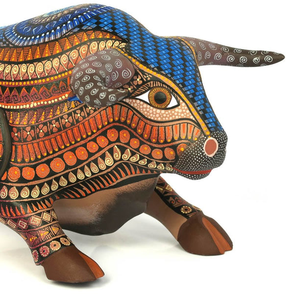 Fine Bull - Oaxacan Alebrije Wood Carving www.VivaMexico.com