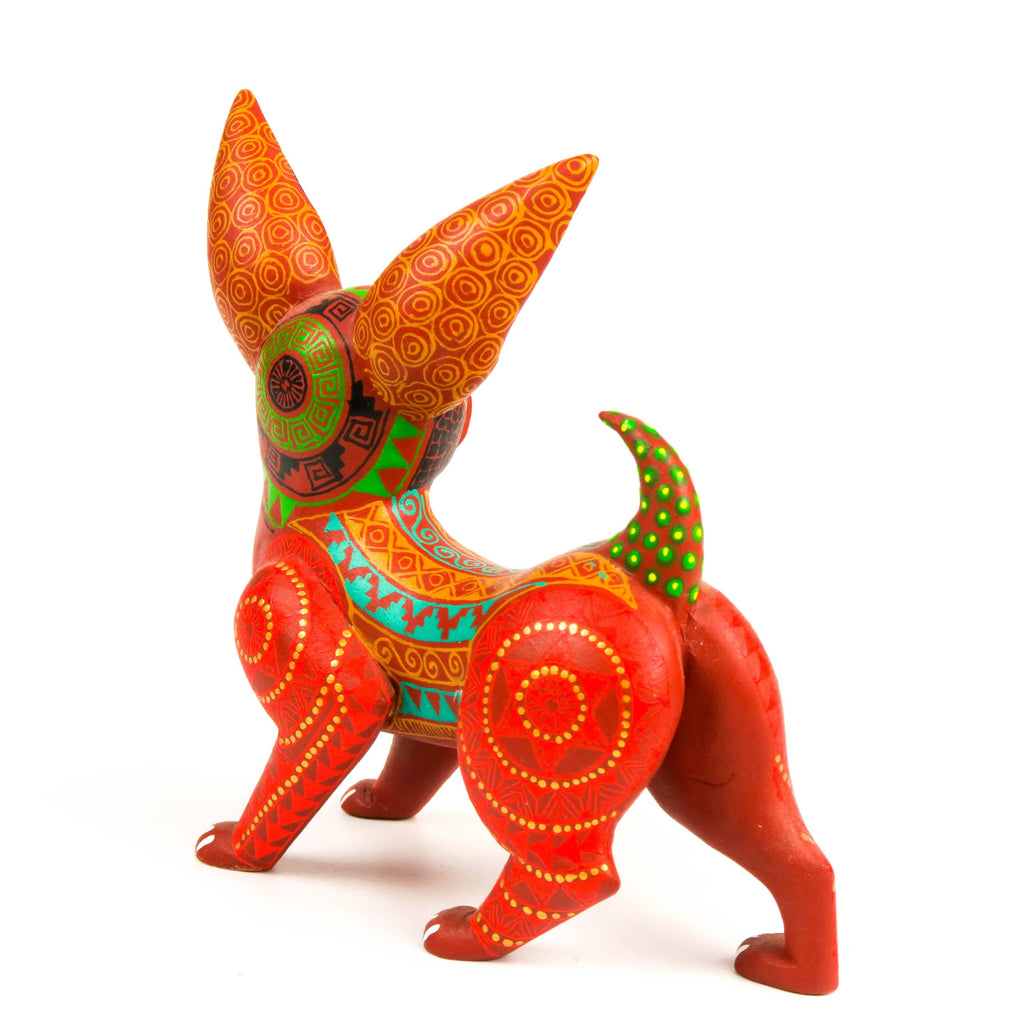 Fine Zapotec Chihuahua Dog - Oaxacan Alebrije Wood Carving
