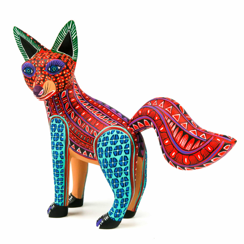 Fox - Oaxacan Alebrije Wood Carving – VivaMexico.com - Mexican Art