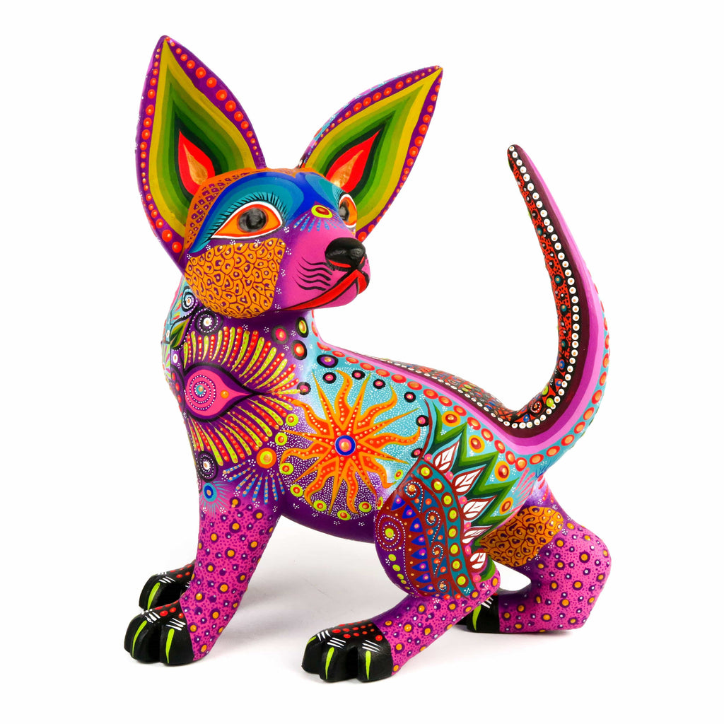 Fox - Oaxacan Alebrije Wood Carving Mexican Folk Art Sculpture