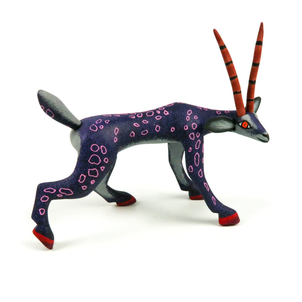 【リナ】エッグアート（鹿、ヒヨコ） Gazelle - Oaxacan Alebrije Wood Carving – VivaMexico.com - Mexican Art