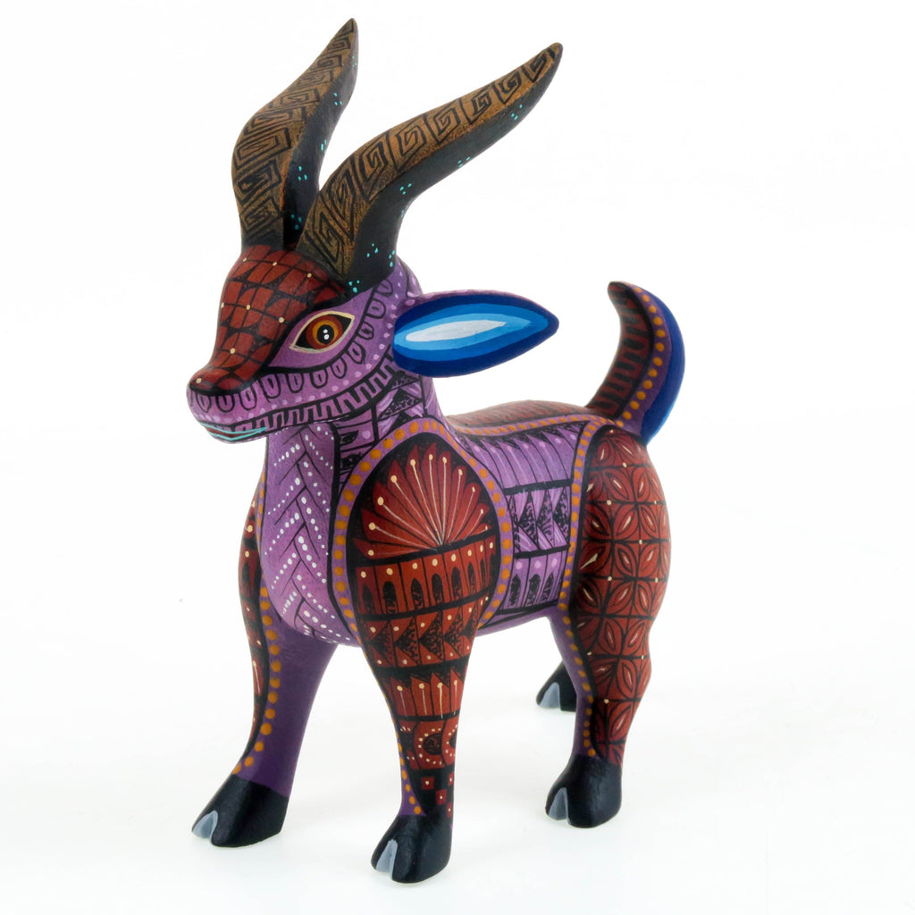 Goat - Oaxacan Alebrije Wood Carving – VivaMexico.com - Mexican Art