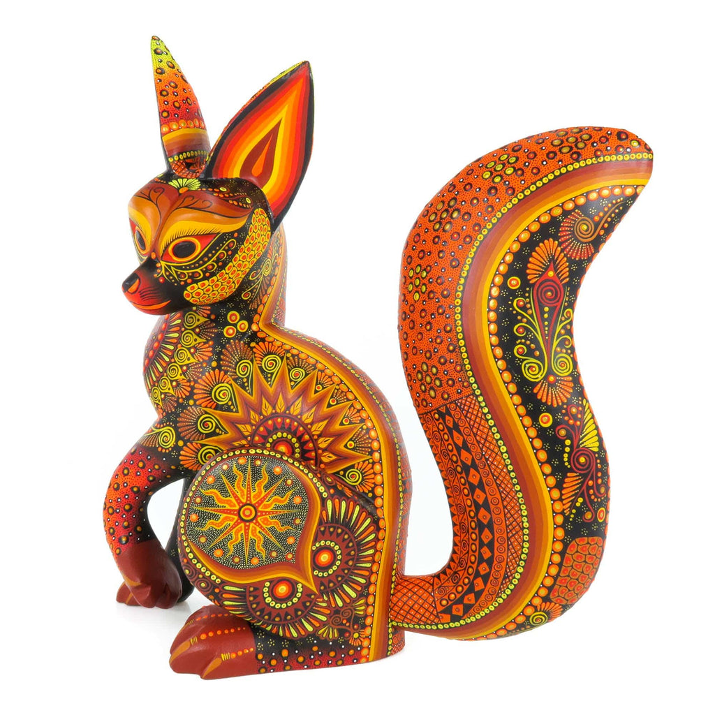 Golden Fox - Oaxacan Alebrije Wood Carving – VivaMexico.com
