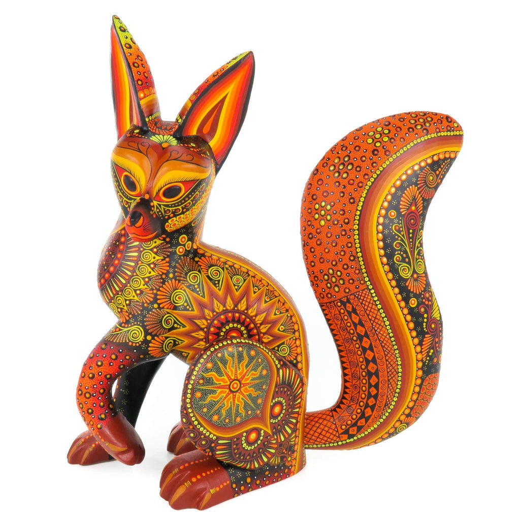 Golden Fox - Oaxacan Alebrije Wood Carving – VivaMexico.com