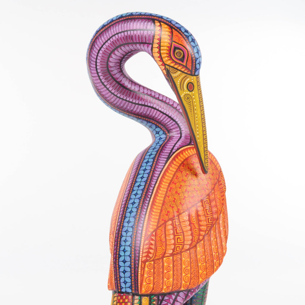 Gorgeous Heron - Oaxacan Alebrije Wood Carving – VivaMexico.com