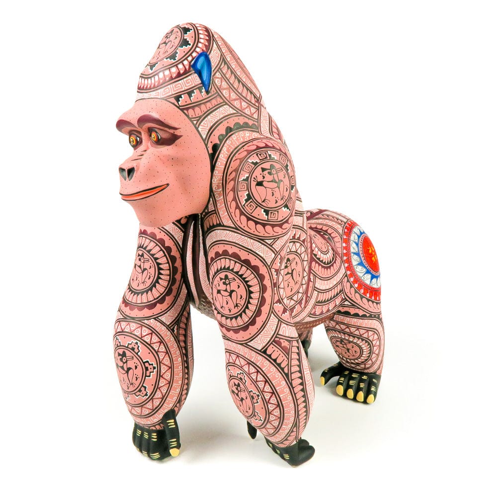 Gorilla - Oaxacan Alebrije Wood Carving – VivaMexico.com - Mexican Art
