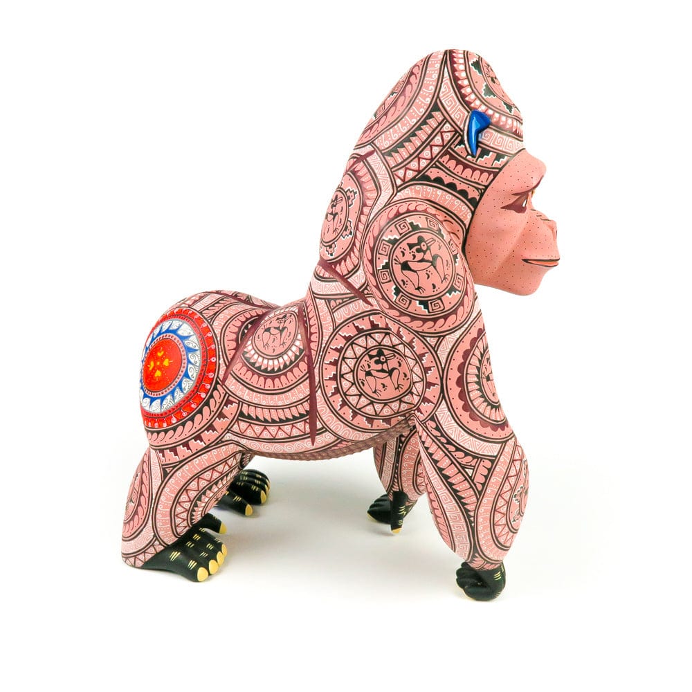 Gorilla - Oaxacan Alebrije Wood Carving – VivaMexico.com - Mexican Art