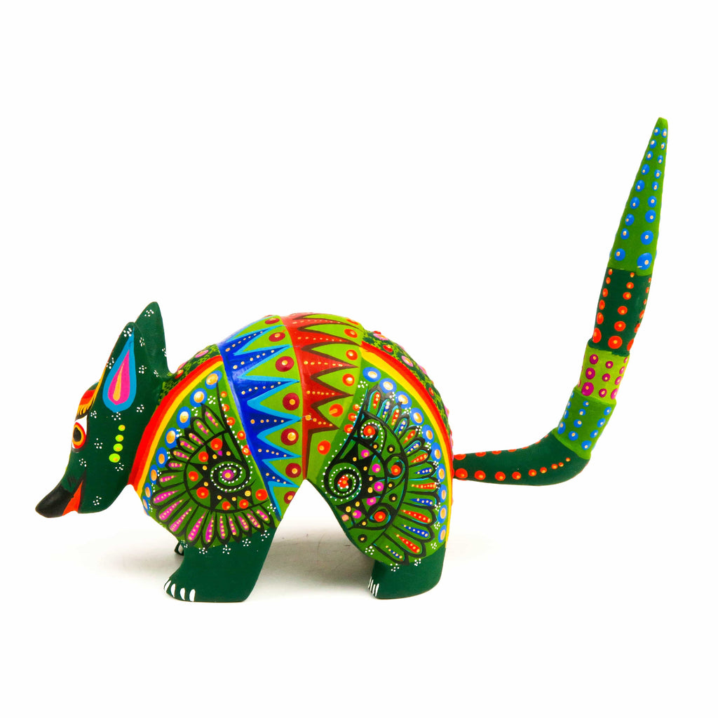 Green Armadillo - Oaxacan Alebrije Wood Carving – VivaMexico.com ...